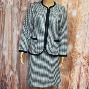 Vintage Anthony Richards‎ Houndstooth Polyester Suit